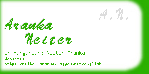 aranka neiter business card